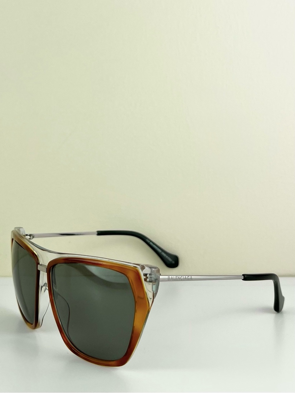 BALENCIAGA BROWN SQUARE SUNGLASSES - Picture 2 of 11